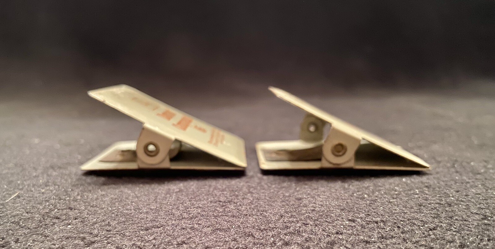 2 Vintage DARVON COMPOUND 65 MAGNETIC PAPER CLIPS-Pharmaceutical Promotions