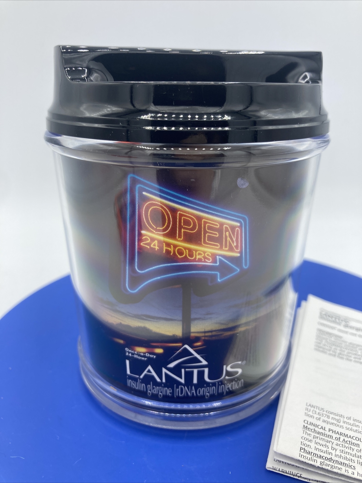 Lantus Pharmaceutical Rep Pencil Pen Holder Office Supply RDNA Open 24 Hours