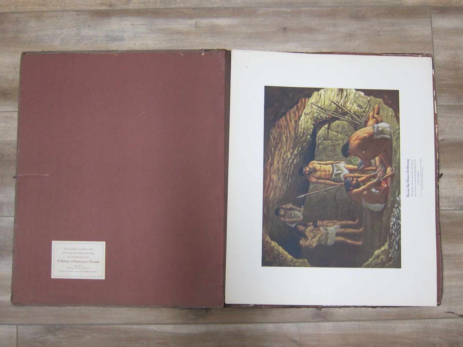 VTG. A HISTORY OF PHARMACY IN PICTURES by Parke Davis Set 12 Prints 1950’s