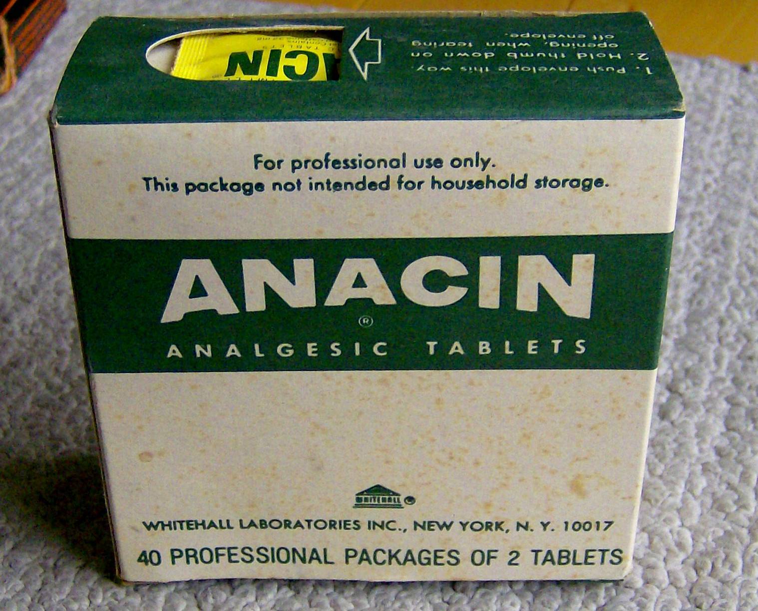 vintage 1960s pharmaceutical samples BUFFERIN large DISPENSER BOX medical RARE