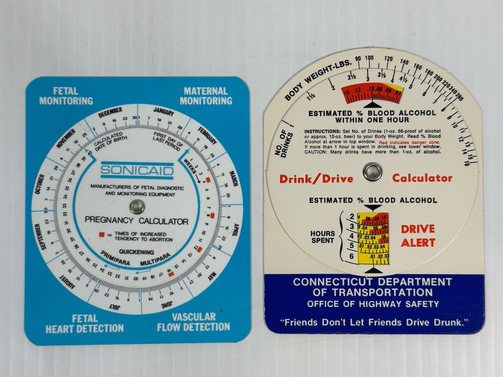VINTAGE LOT OF PHARMACEUTICAL PROMOTIONAL TOOLS CHARTS GRAPHS COLLECTIBLES