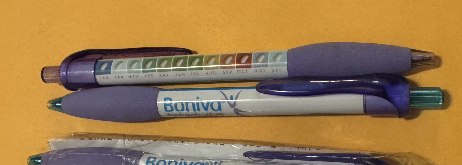 Boniva lot of 3 Pharmaceutical Advertising Promo Collectible Pens