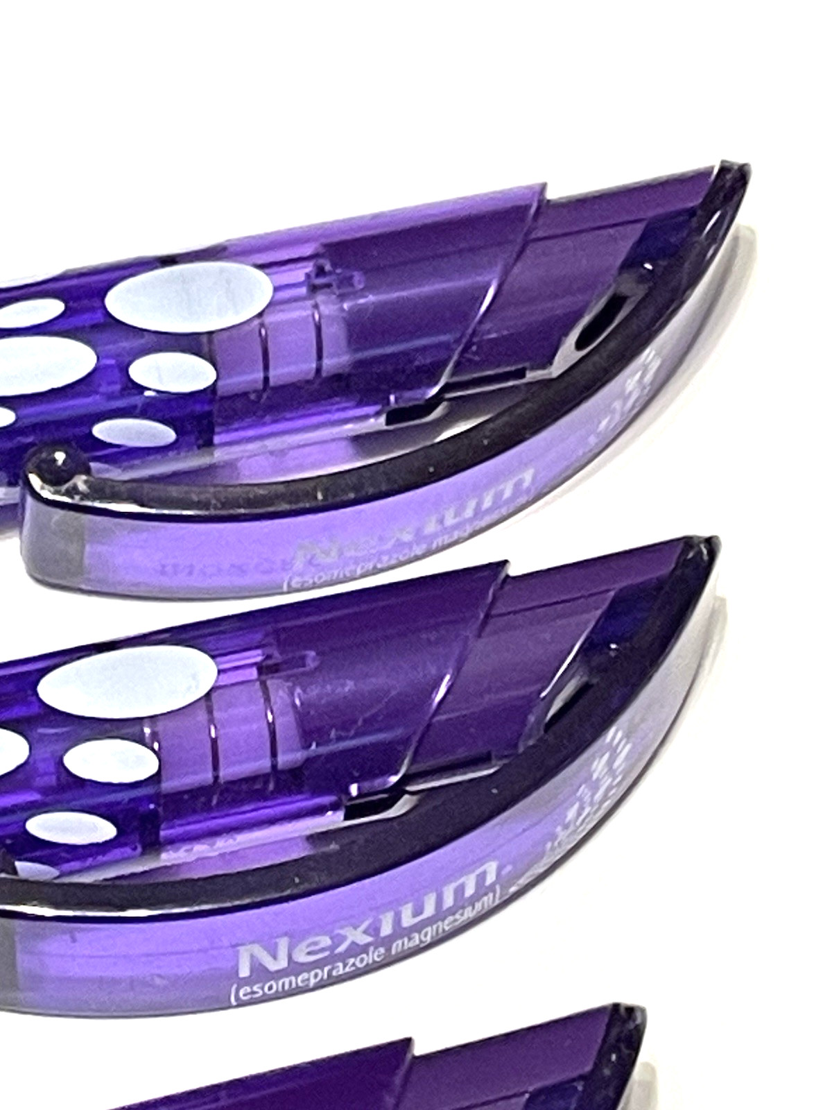 Pharmaceutical Drug Rep Vintage Ink Pens Nexium Collectible Translucent Purple