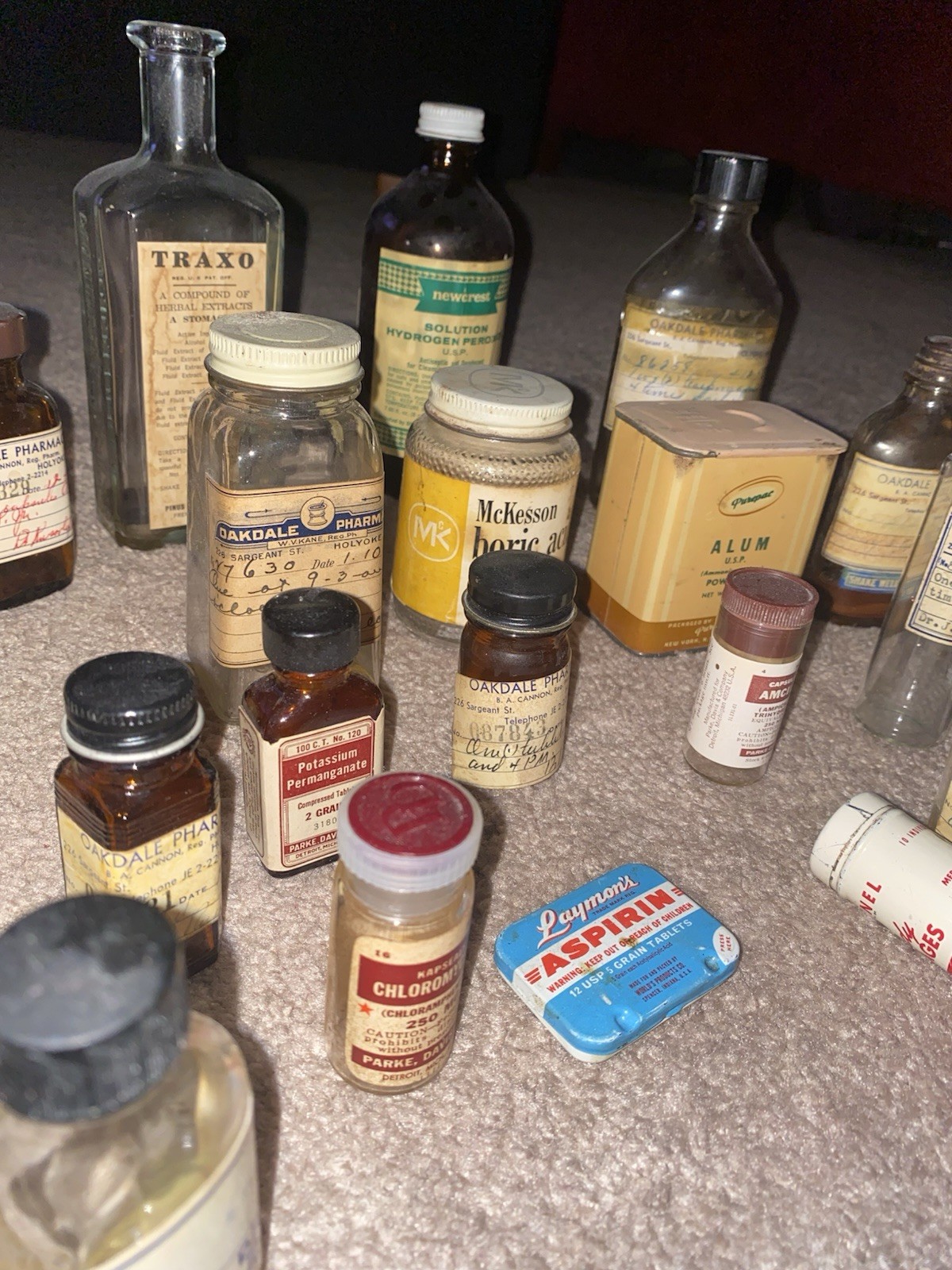 Vintage Pharma Lot: Phillips Milk of Magnesia, Anacin, Bisodol, McKesson 41 pcs