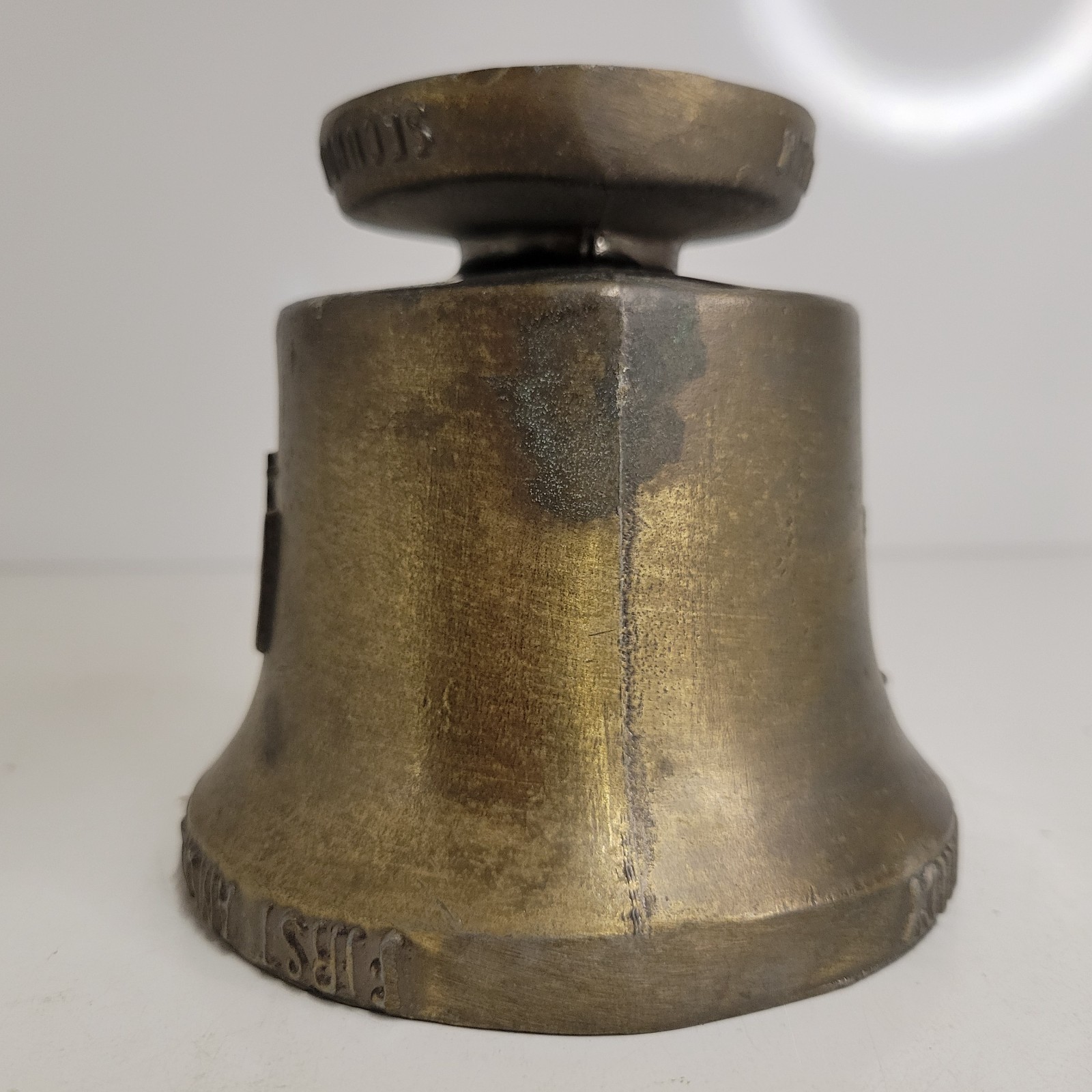 VTG Brass Bronze Schering Mortar & Coricidin Pestle 1752 First American Pharmacy