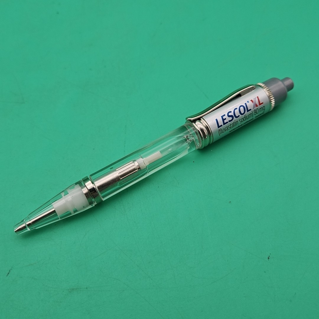 Lescol XL Pen Drug Rep Pharmaceutical Advertisement Collectible