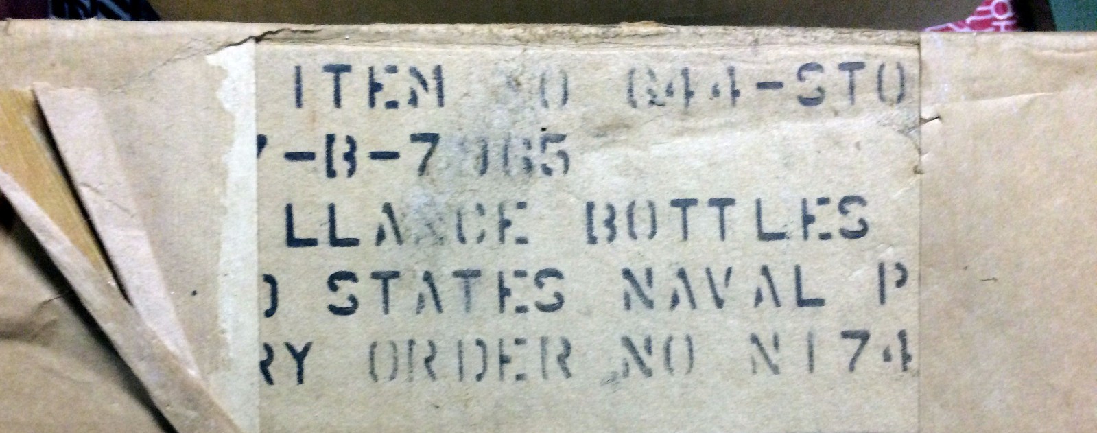 NOS TCW (Wheaton) Co 8oz Apothecary Jar w Lid Powder Surveillance Bottle US NAVY