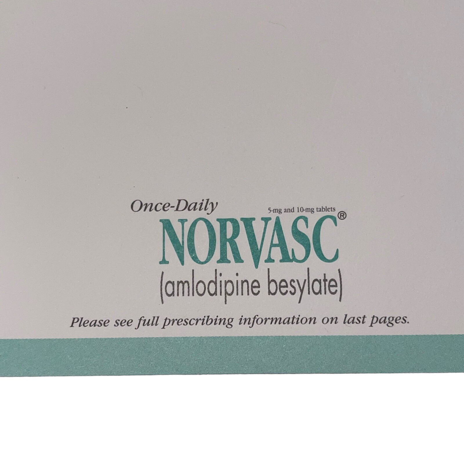 Pharmaceutical drug rep MEMO NOTE PAD paper vintage cortlandt norvasc