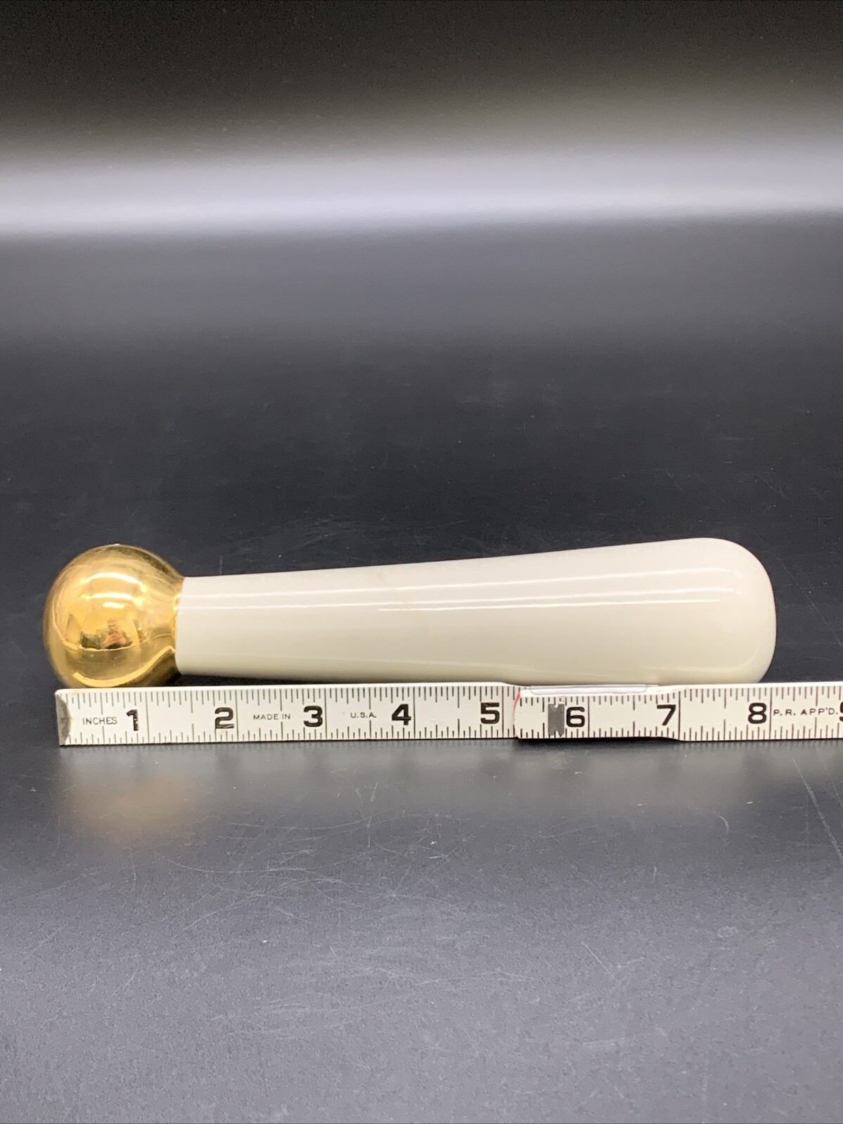 Vintage Blair Specialties Mortar and Pestle Apothecary Display Retro Gold Gilt