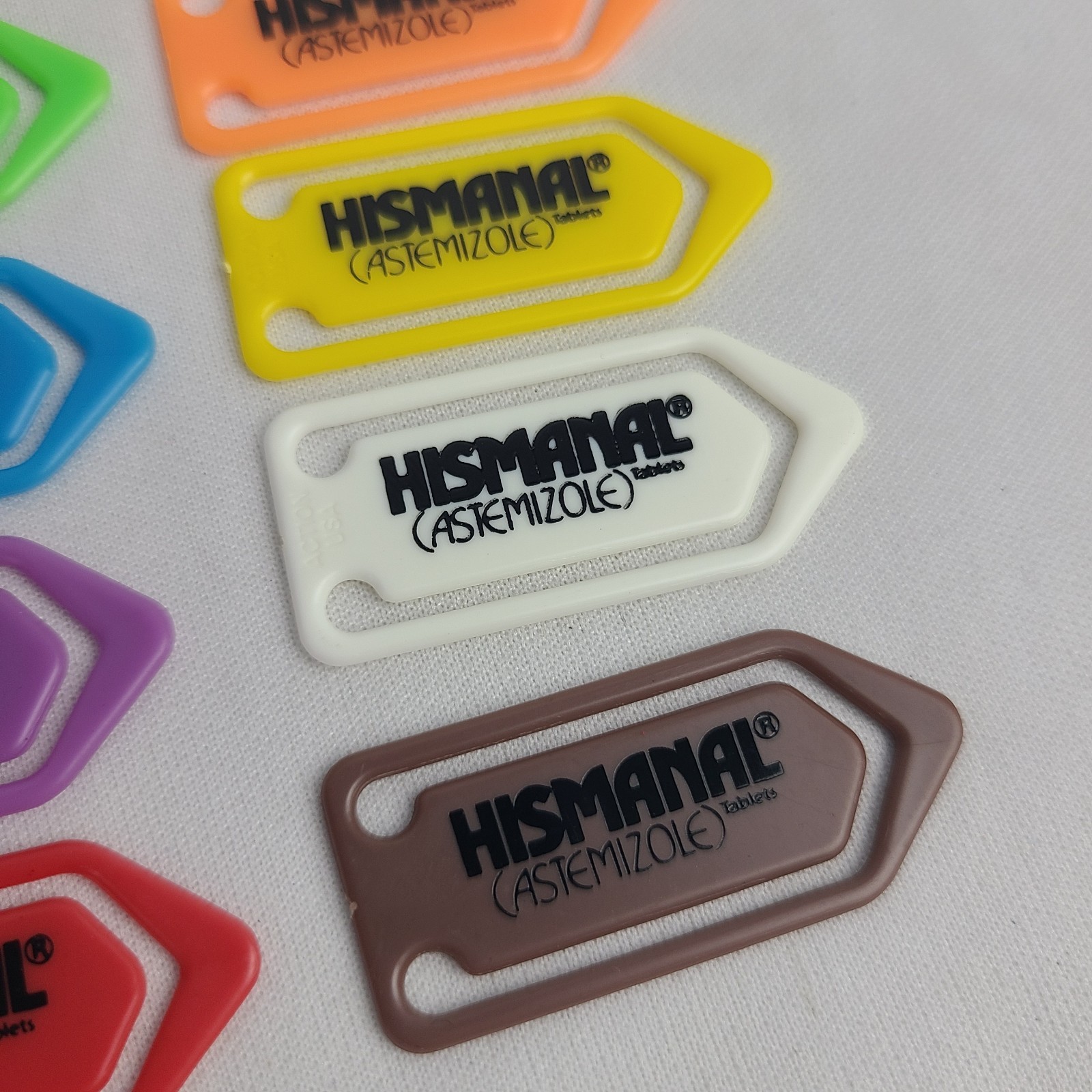 Vintage Pharmaceutical Drug Rep Promo Paper Clip Lot Of 8 Hismanal Astemizoles
