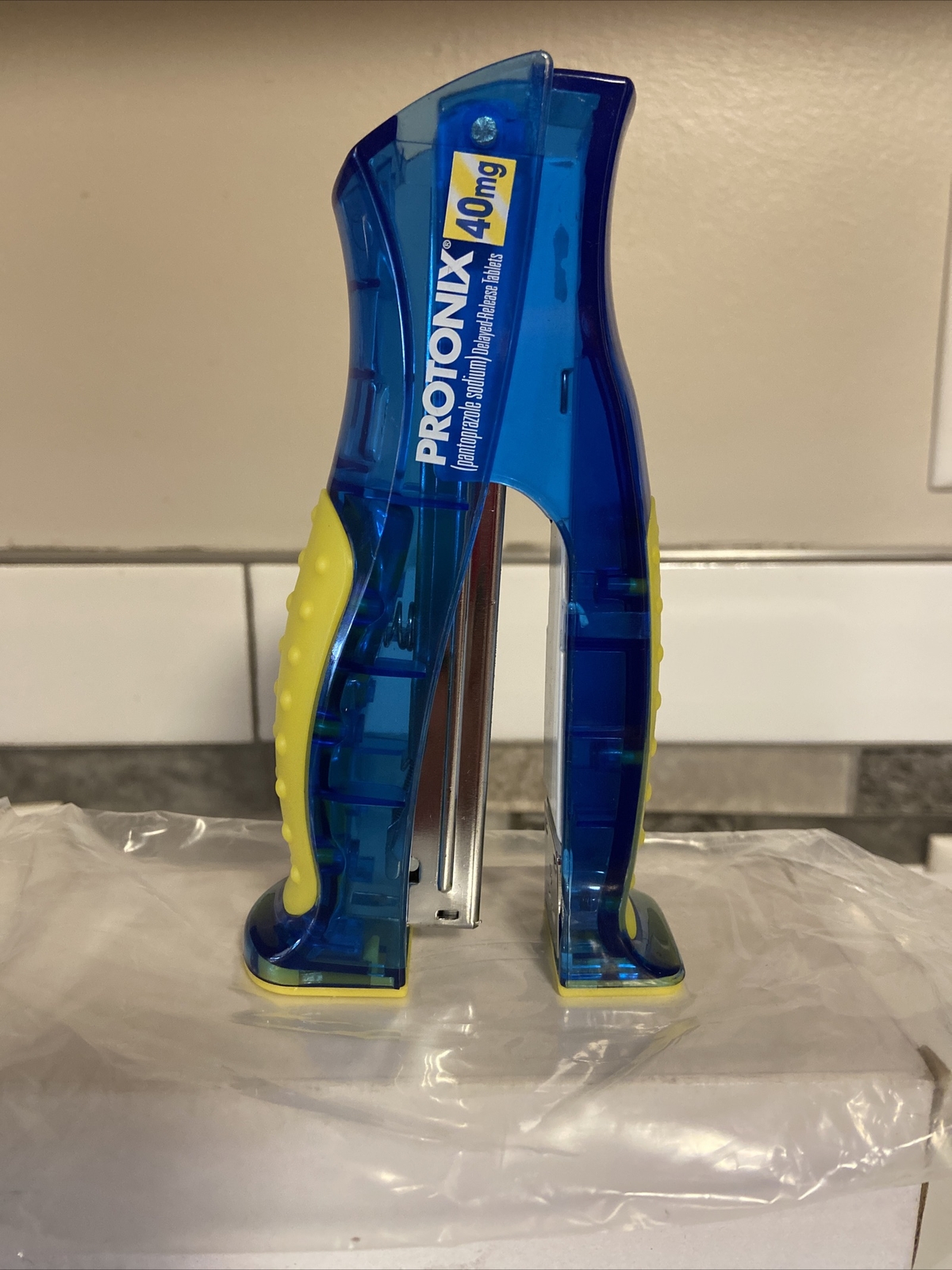Protonix Gerdie Monster Pharma Drug Rep Advertising Pharmacy Stapler NIB