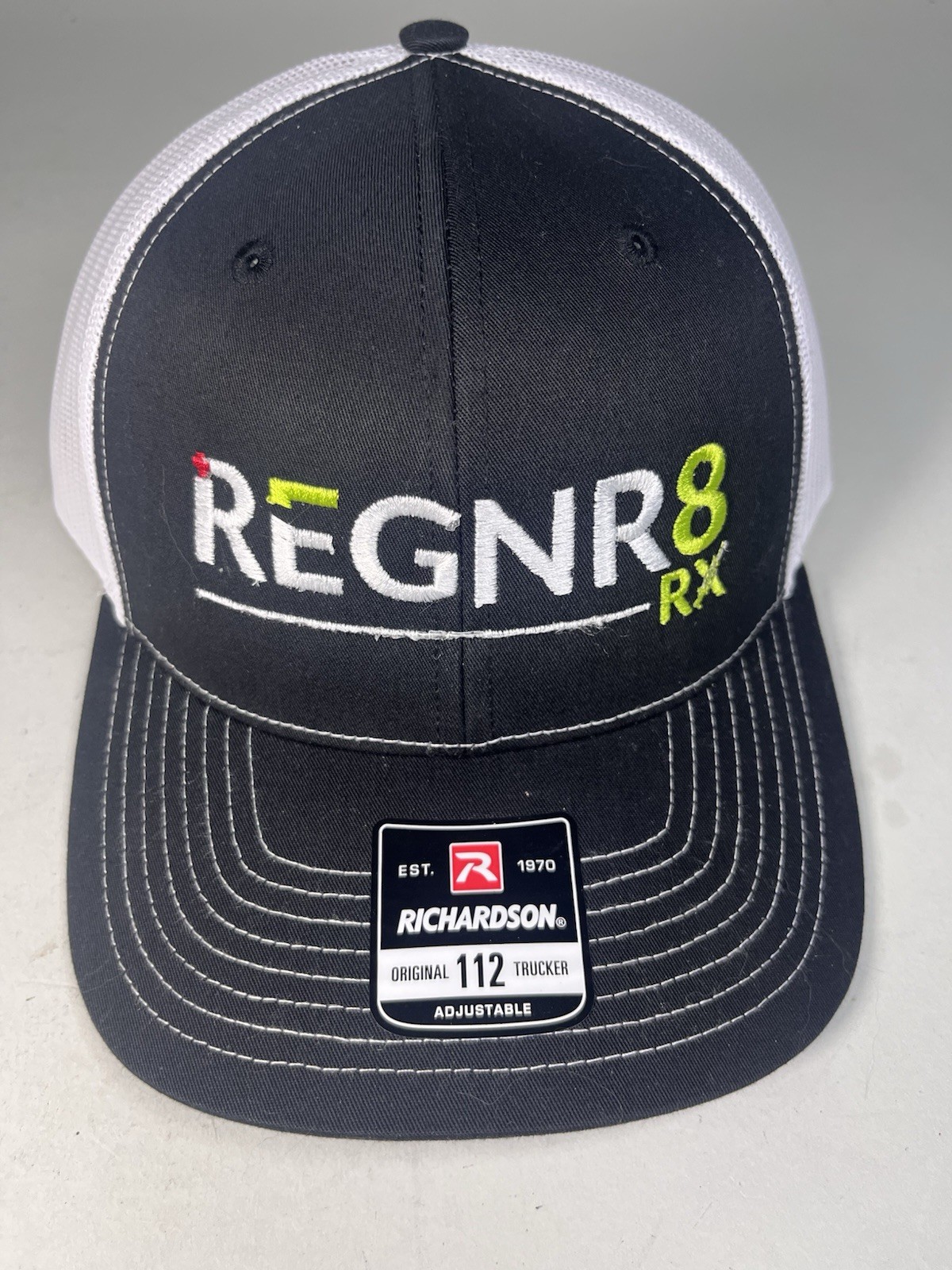 Regnr8 Rx Trucker Mesh Hat Snapback Drug Rep Advertising Richardson 112 Regnr8Rx