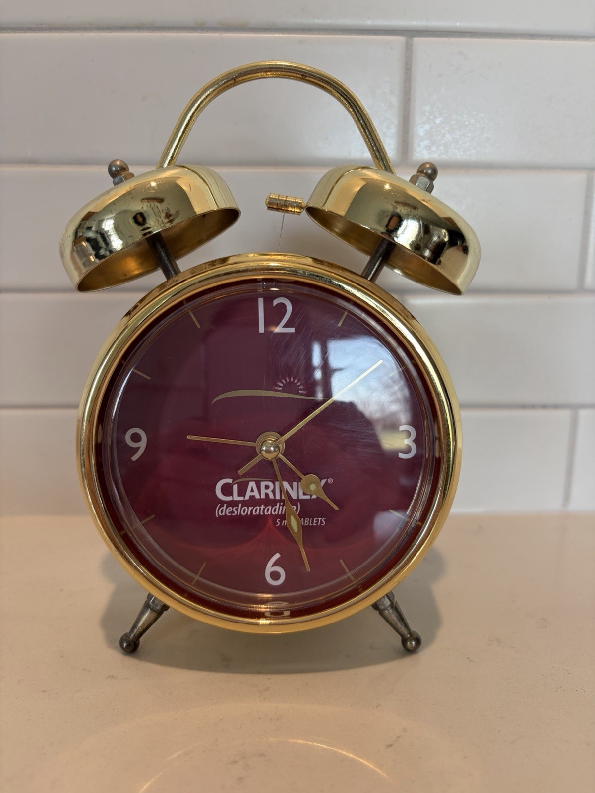Clarinex Advertising pharmaceutical Clock–clock works-alarm Untested