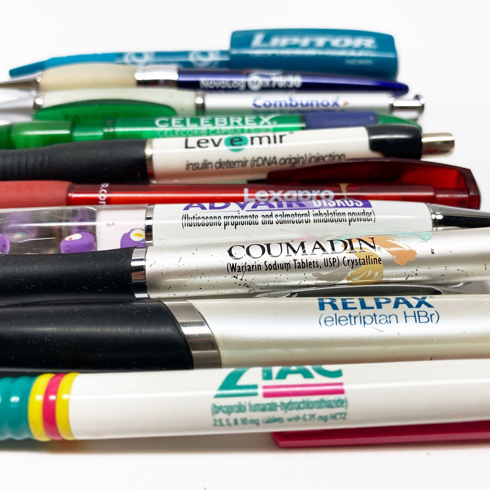 Drug Rep Pharmaceutical Advertising Pens – Lot of 10