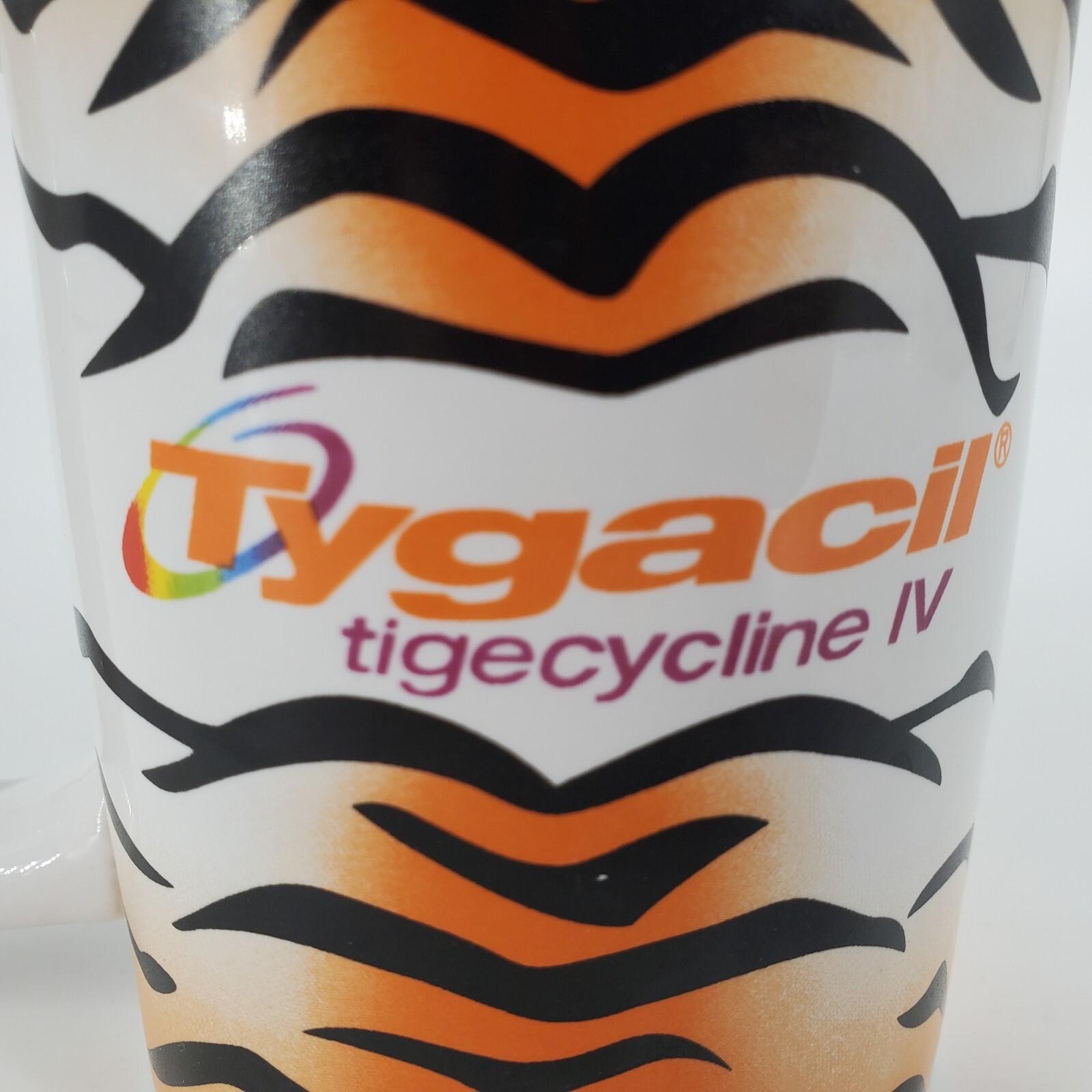 Tygacil Coffee Mug Cup Wyeth Pharmaceutical Drug Rep Pharma Promo Tigecycline IV