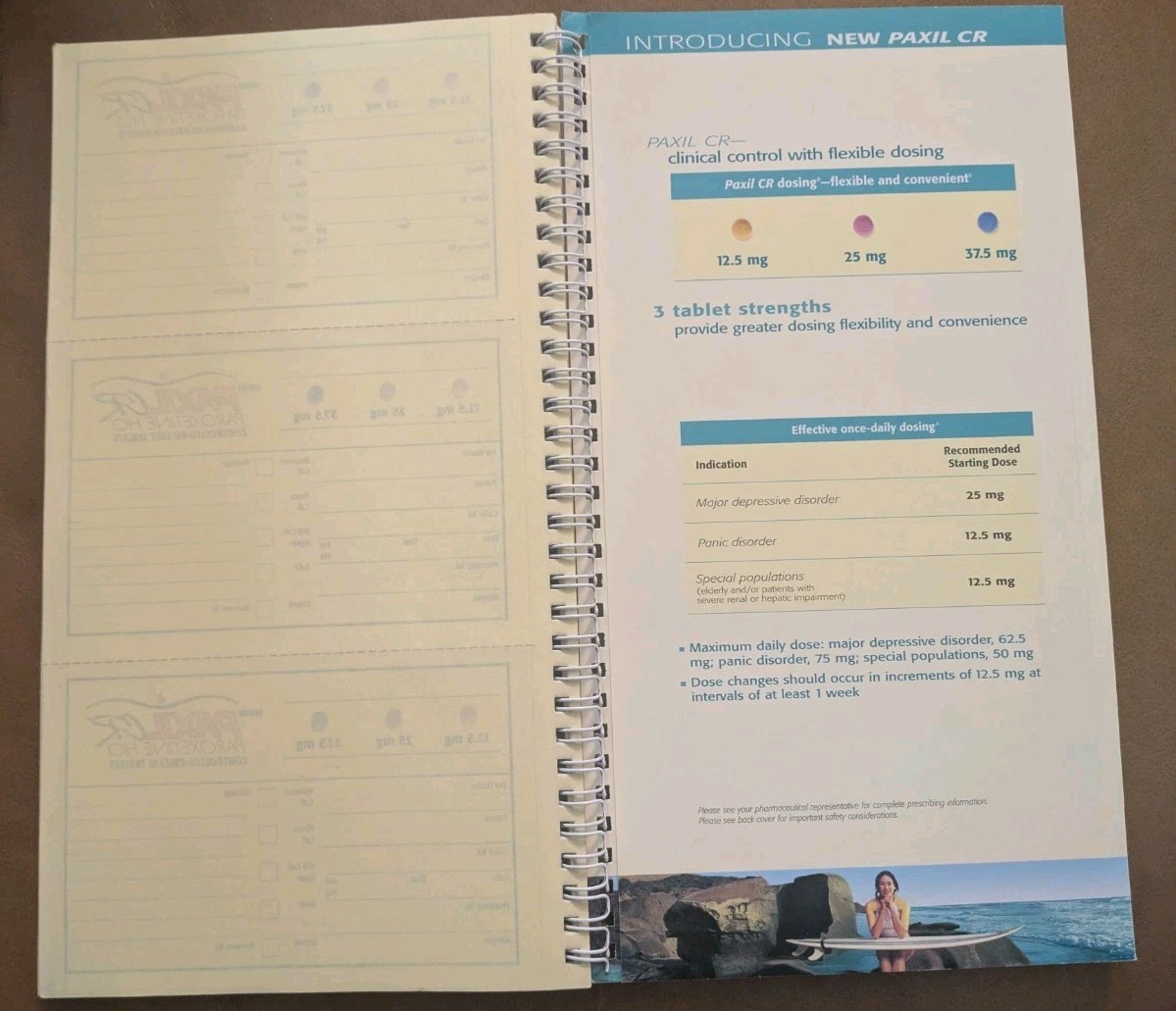 Paxil Depression/Panic Disorder Phone Message Book – Pharmaceutical Memorabilia