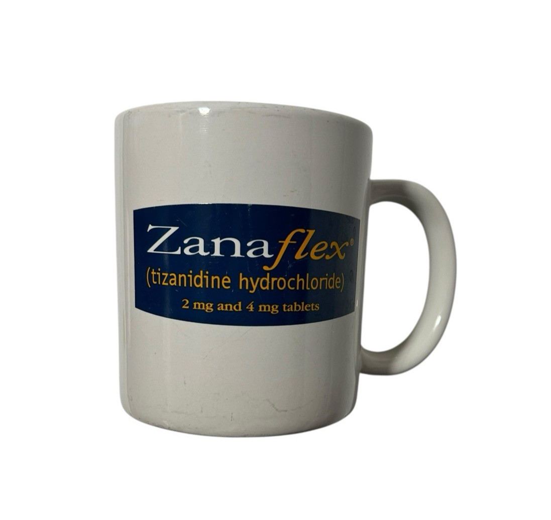 Zanaflex Drug Rep Pharmaceutical Advertising Coffee Mug RARE Signed READ
