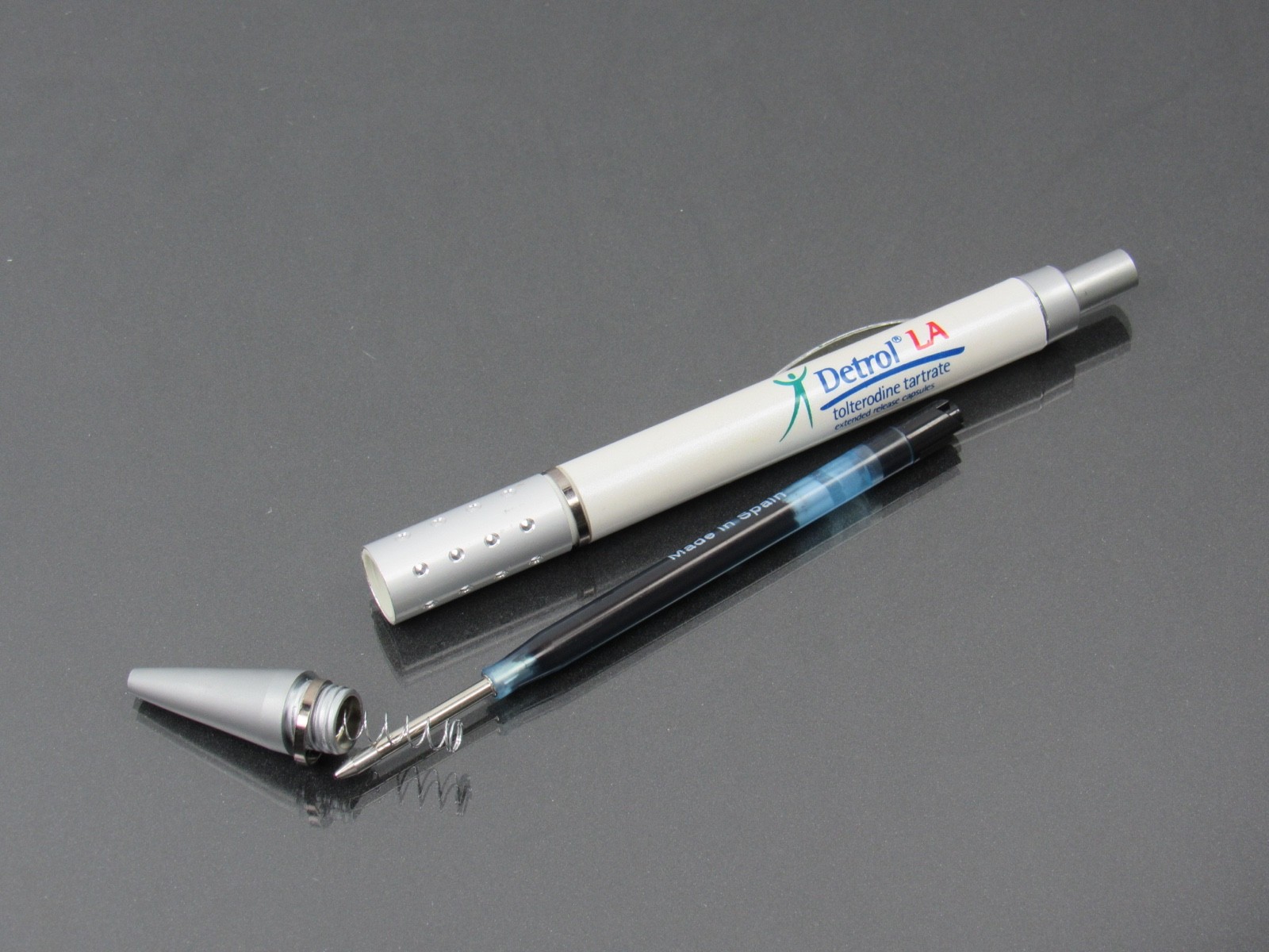 Beautiful Detrol Metal & Plastic PEN Drug Rep Pharmaceutical Promo Advertising