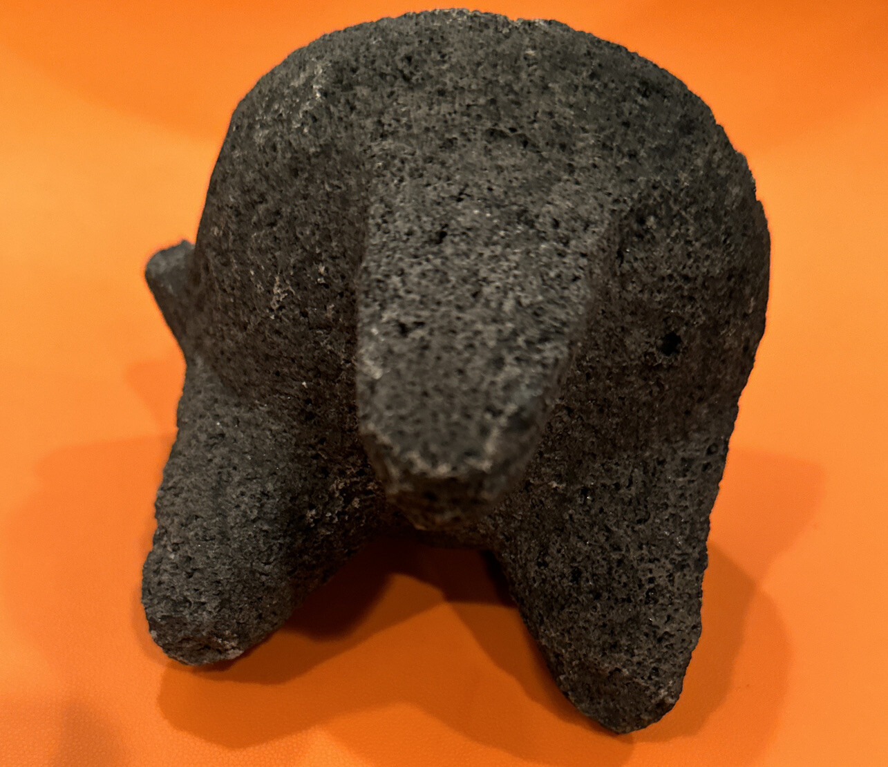 4″ Mortar and Pestle Volcanic Dark Gray Molcajete Herbs & Spices
