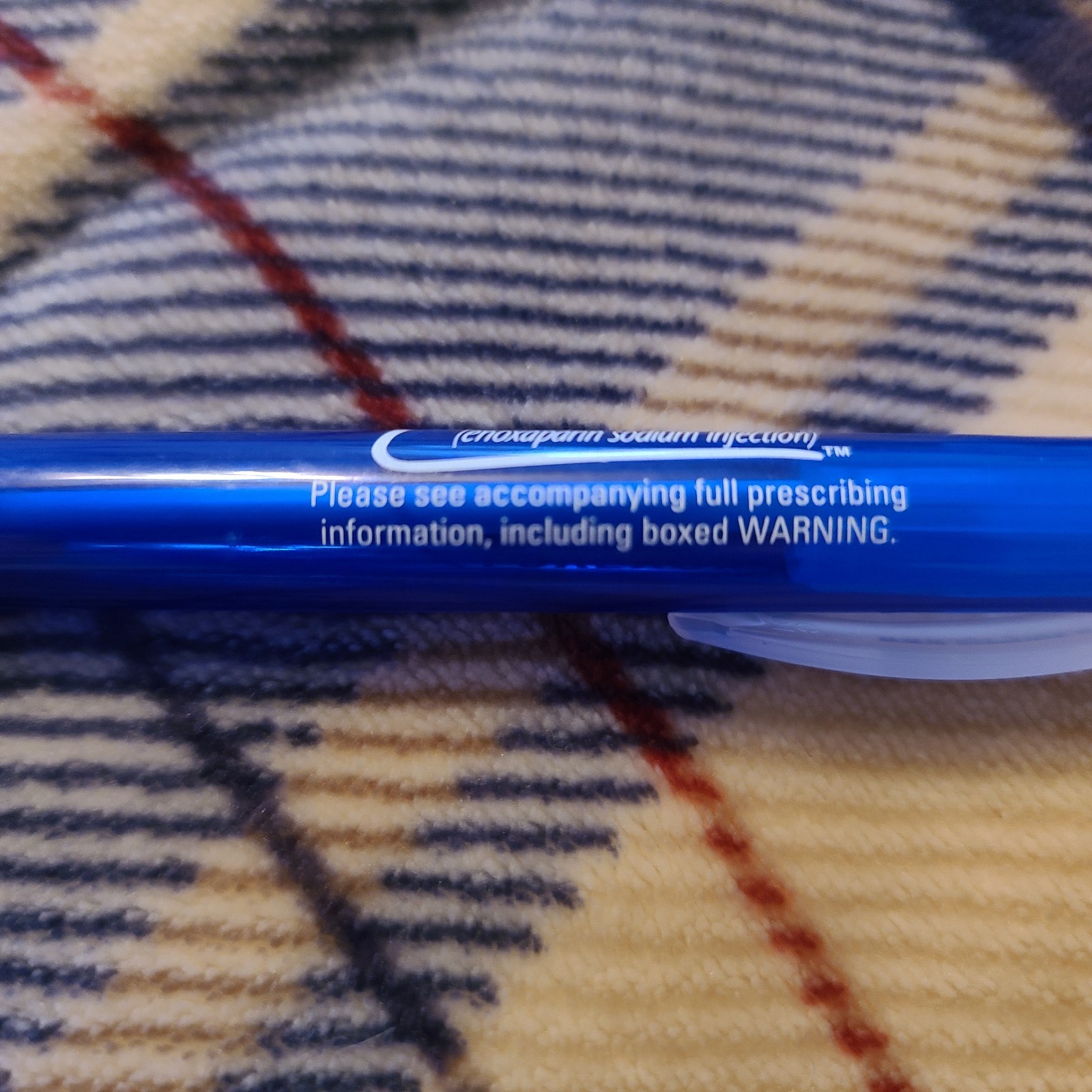 Lovenox Pharmaceutical Drug Rep Pen, Medical, Black Ink, Collectible Works