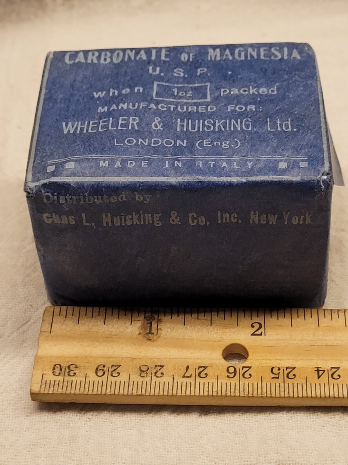 Wheeler And Huisking London Box w Original Wrapping Made In Italy