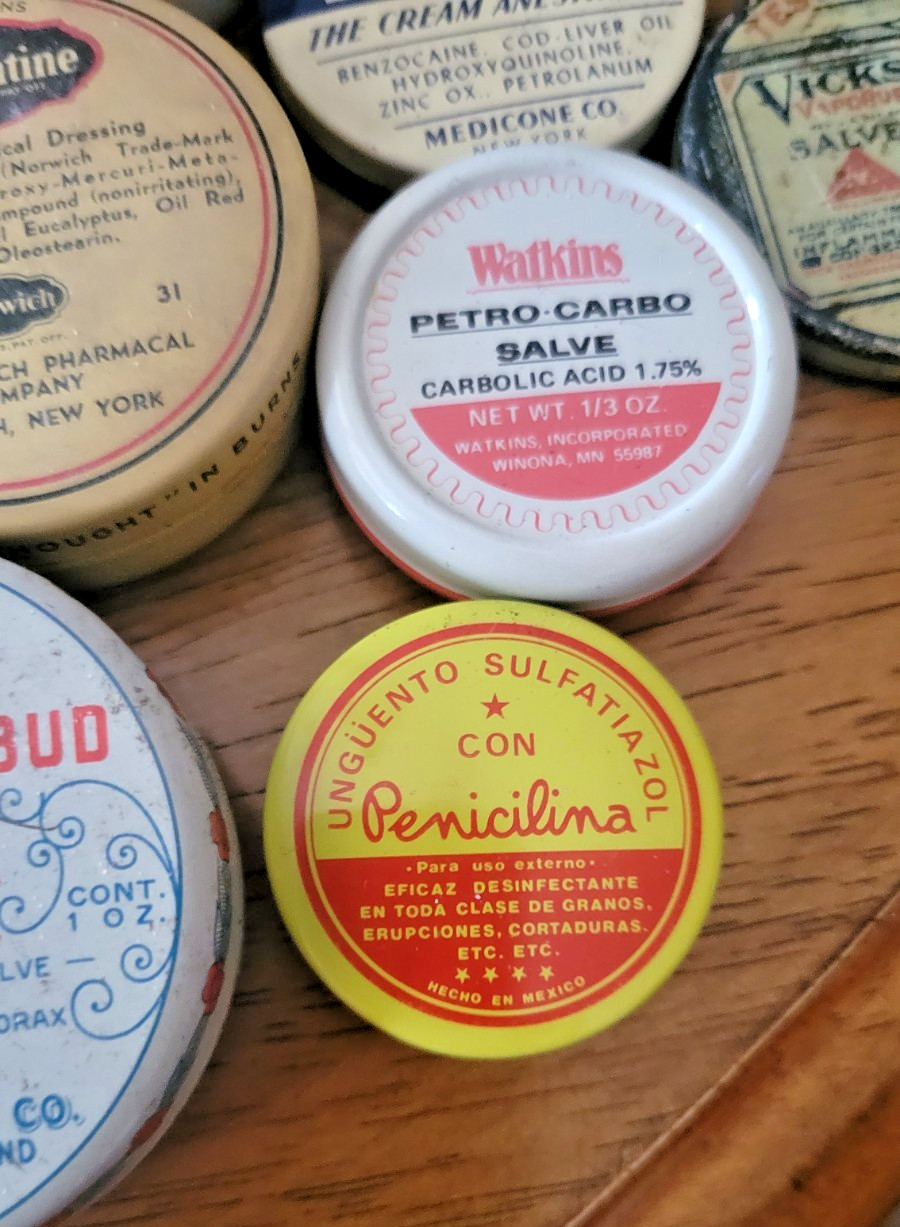 Vintage Pharmacy/medicine salves & ointments Lot of 7