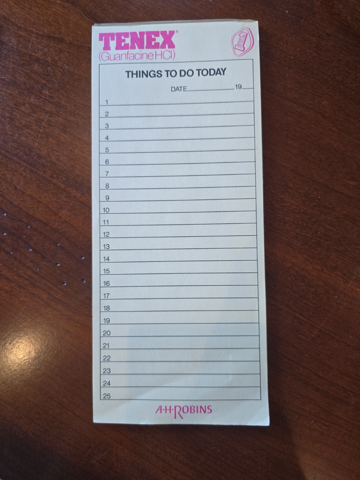 Pharmaceutical Advertising Lot Note Pads – Macrodantin Tenex Feldene Piroxicam