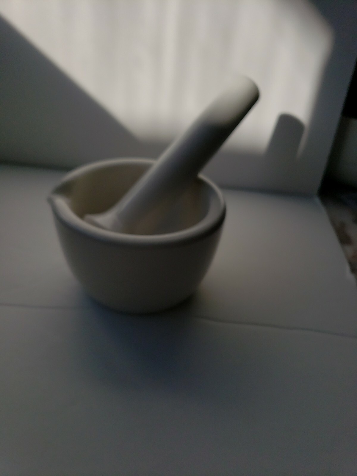 Coors USA Lrg Porcelain Mortar & Pestle Medicine bowl Pharmacy Science Lab solid