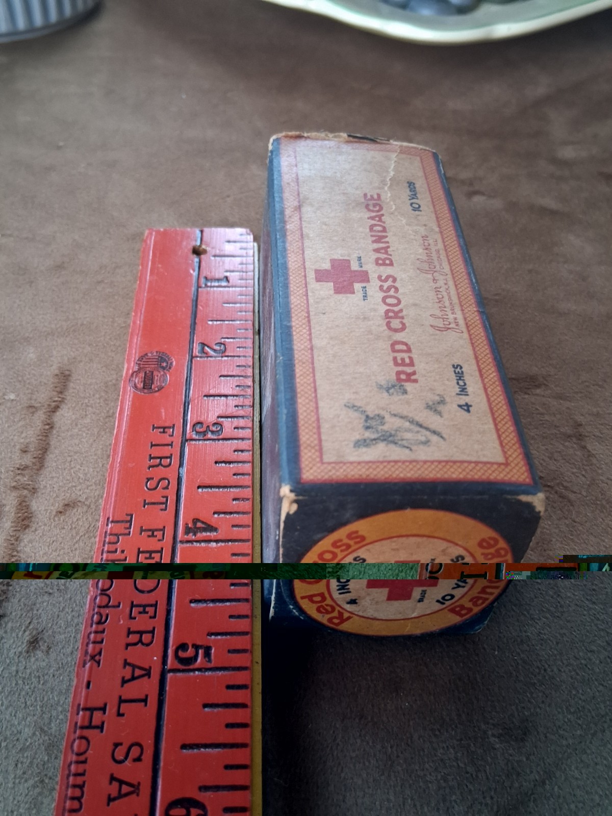 Vintage Antique Medical Apothecary Box Lot Abbott Ointment J&J Red Cross