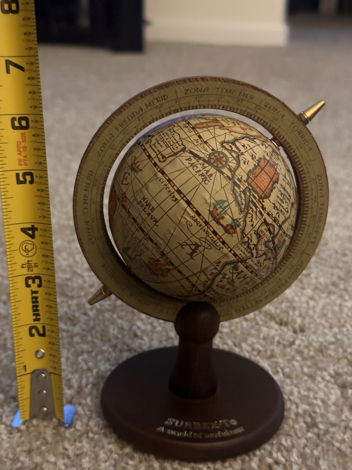 Vintage Surbex-T Pharmaceutical Rep Drug Advertising World Globe Small