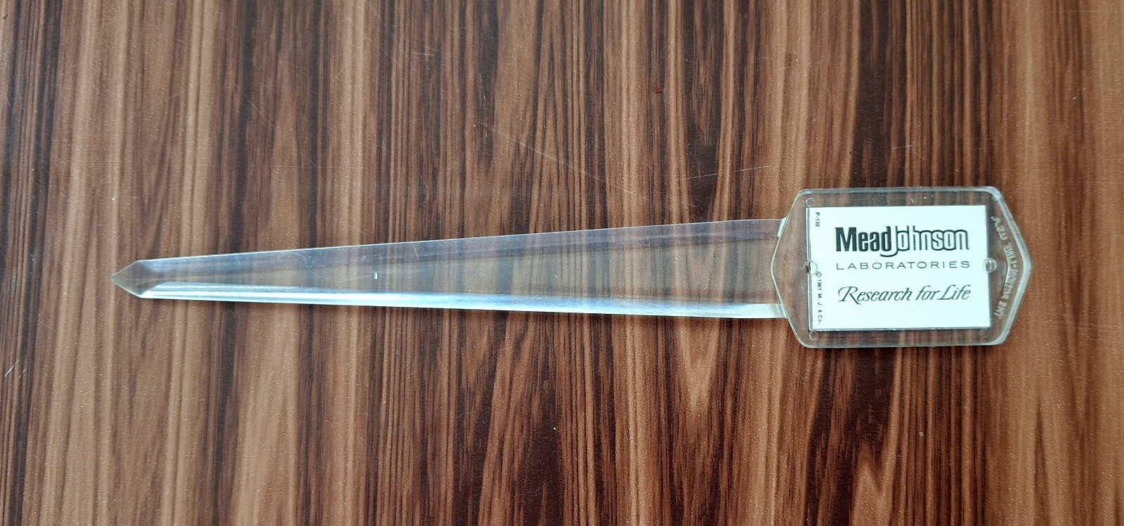 K-Lyte A Taste of Lime Mead Johnson Clear Letter Opener Pharmaceutical Drug Gift