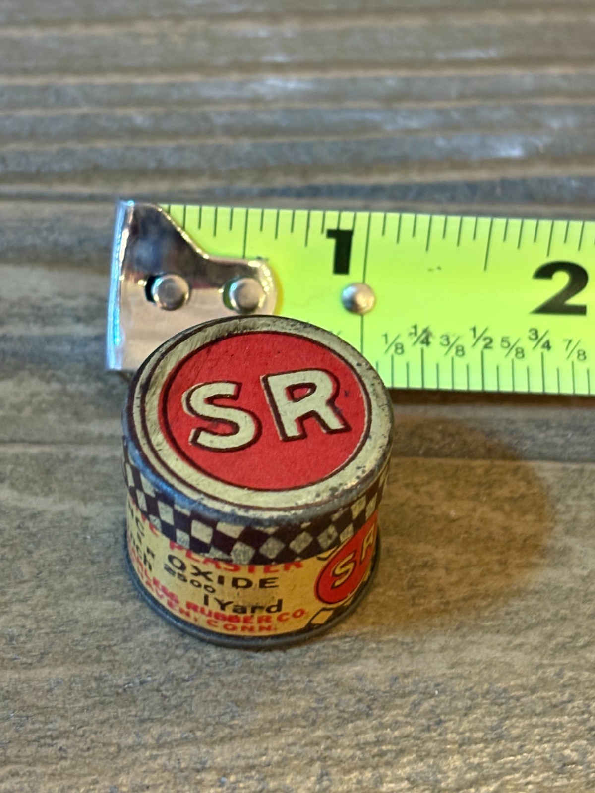 Vintage Country Store Pharmacy S R Zinc Oxide Paste Diminutive Advertising Tin
