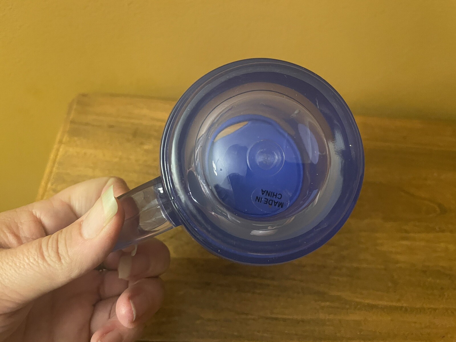 Viagra MLB Insulated Clear Blue Tinted Plastic Travel Coffee Mug Cup w/Lid Gift
