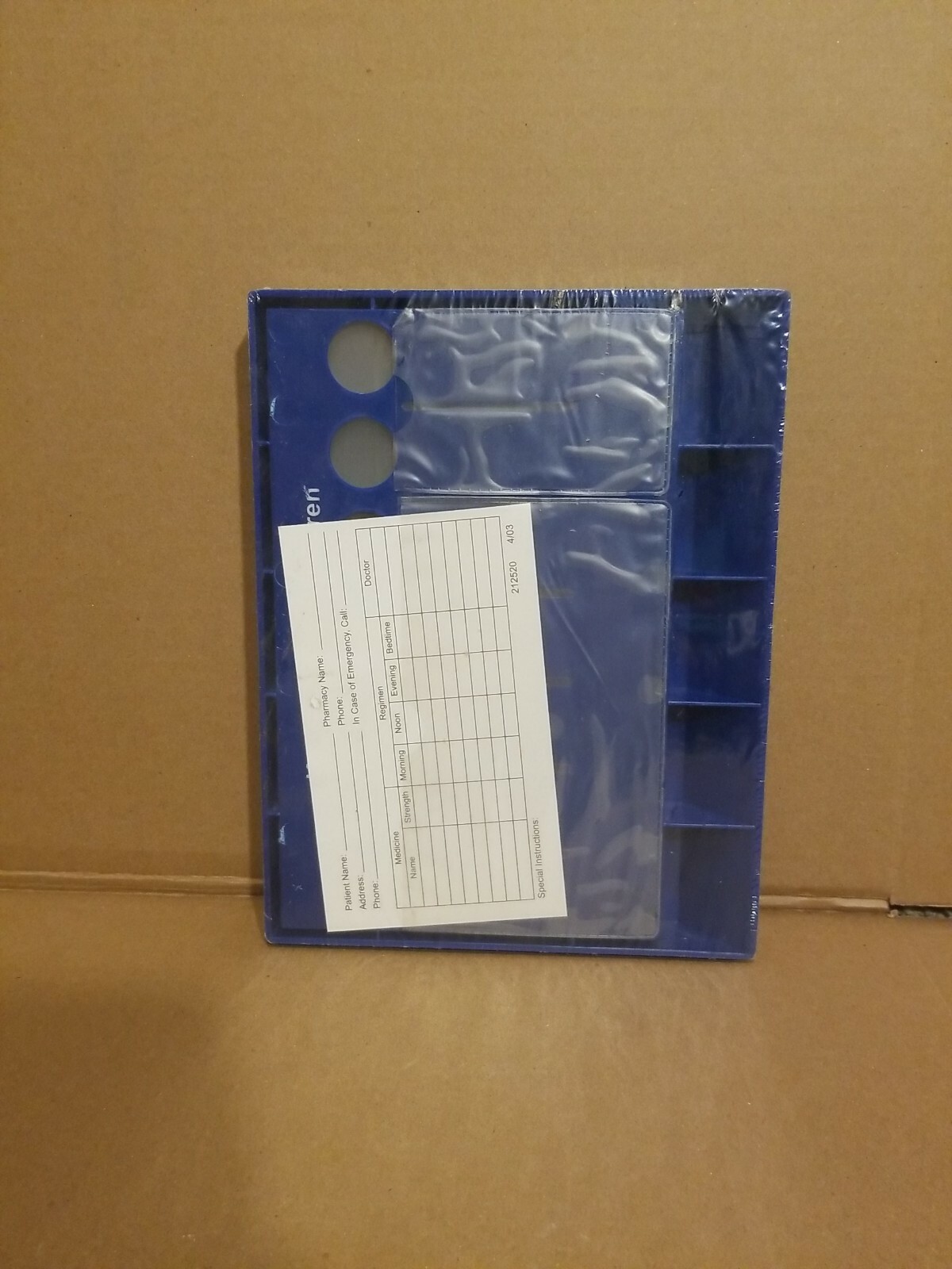 Seroquel Pharmaceutical Drug Rep 7-Day Pill Organizer Holder Sorter