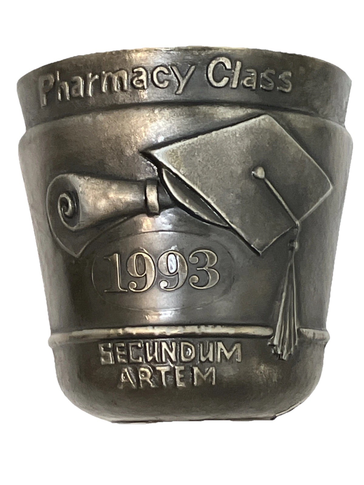 Vintage 1993 PHARMACY CLASS MORTAR SECUNDUM ARTEM SCHERING-PLOUGH METAL GRAD