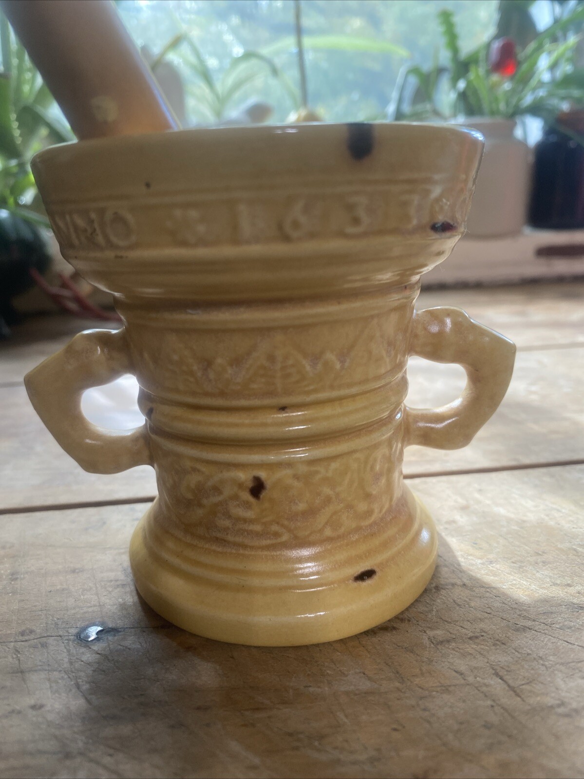 Vintage E.K. Thompson & Son 100th Anniversary Advertising Mortar & Pestle
