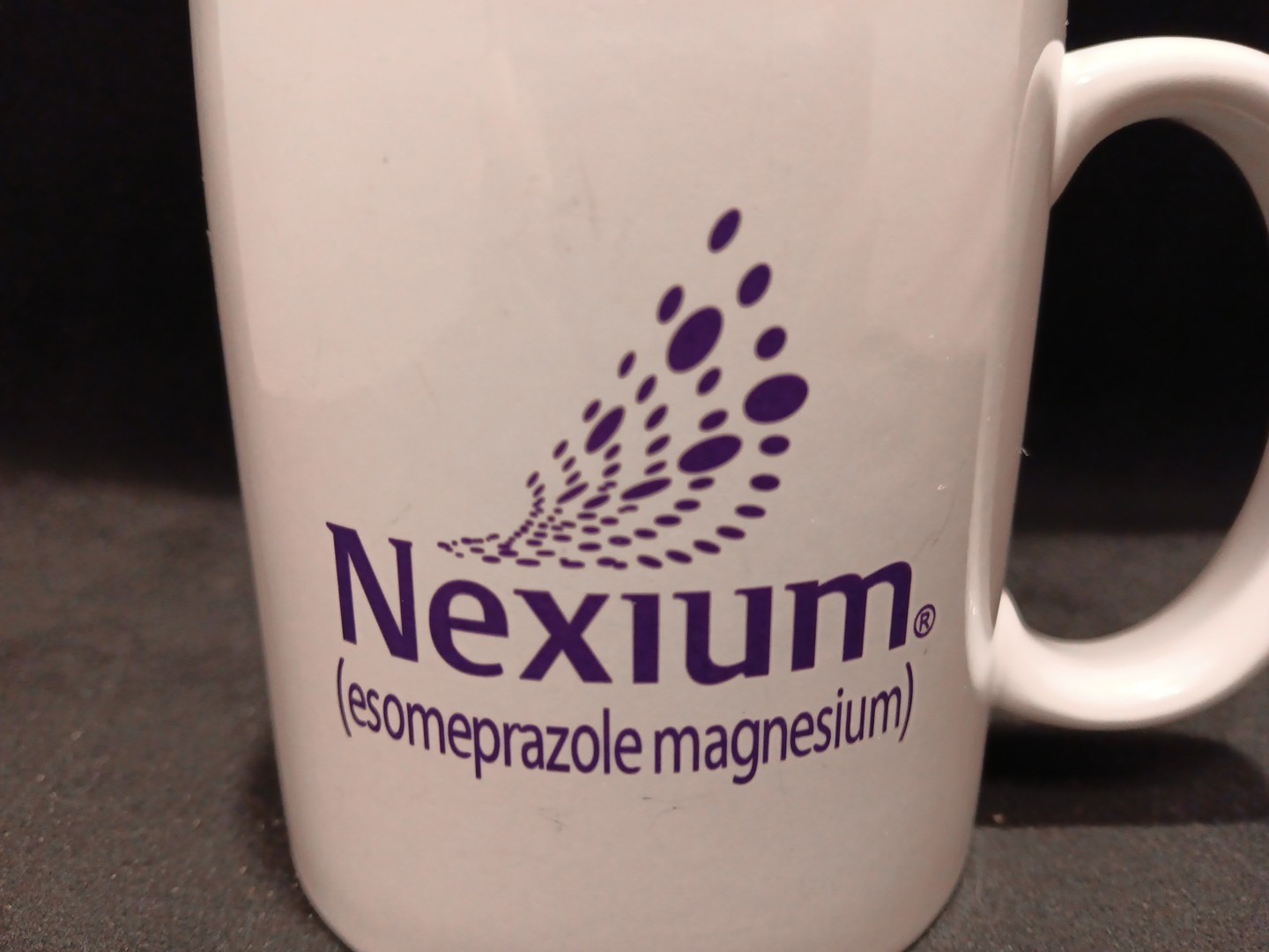 Nexium White Ceramic Mug Pharmaceutical Rep Advertising