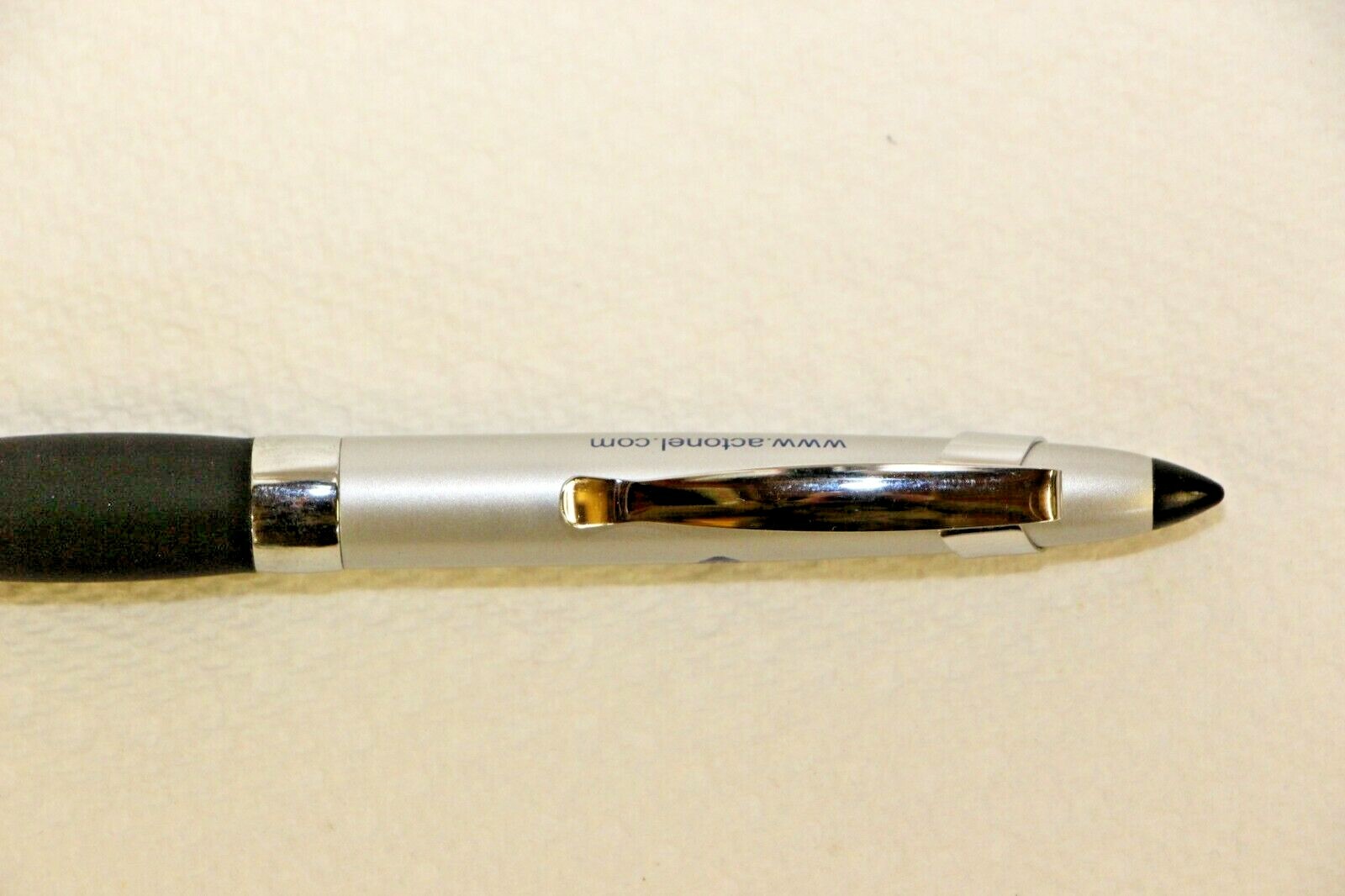 Pharmaceutical Rep Pen Actonel Heavy Metal Black on Silver New in Sleeve