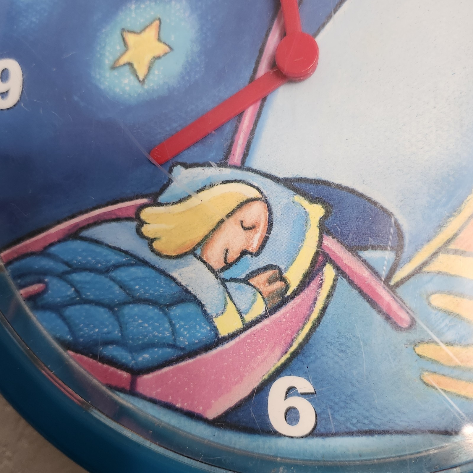 Vintage Ambien Drug “Simone” Sleepy Girl Clock Pharmaceutical Drug Rep PARTS