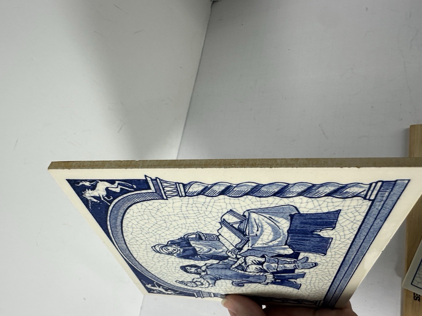 Vintage Blue Delft Tile Uroscopy Pharmacy Scholarship Program Apothecary 8 READ
