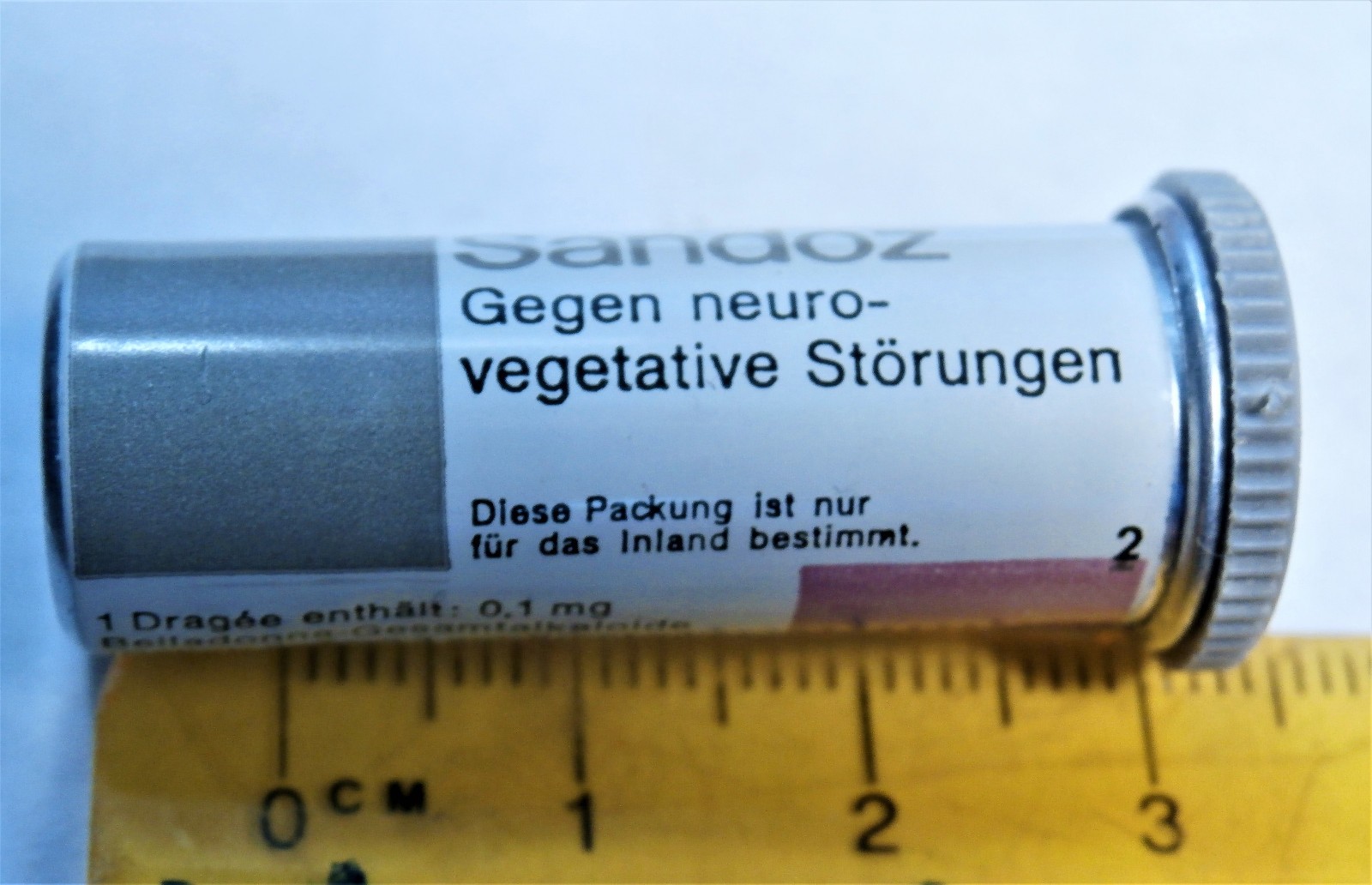 Vtg SANDOZ BELLERGAL barbiturate, pharmacy Swiss pharmacy Swiss