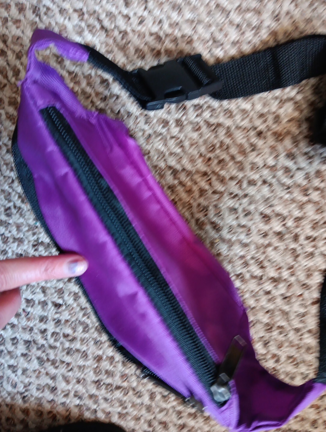 FOSRENOL Pharmaceutical Drug Rep. Advertising Purple Fanny pack 3 zip pockets