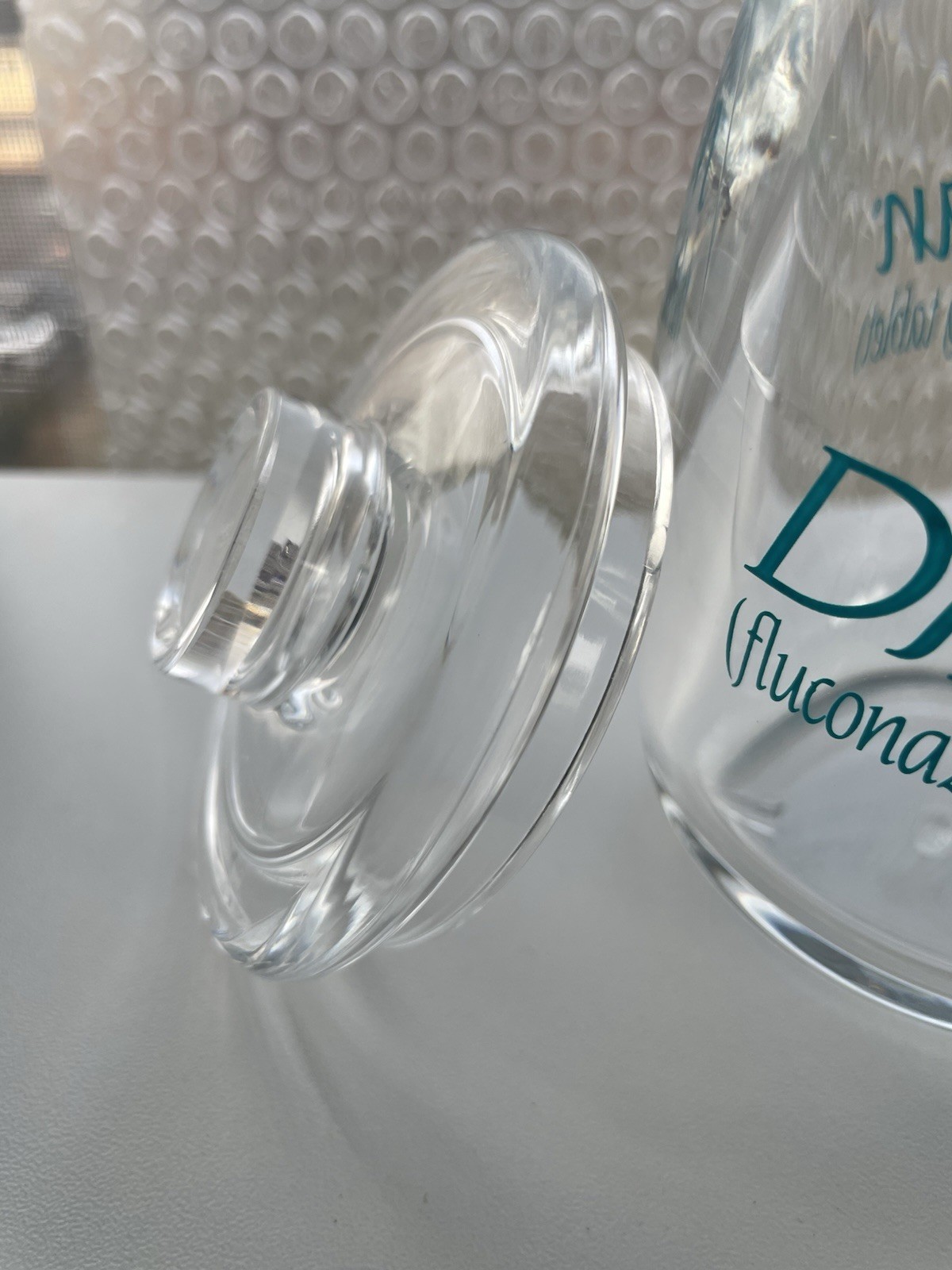 Pharma Swag Diflucan Jar With Lid Plastic Pharmaceutical Promo Item Desktop