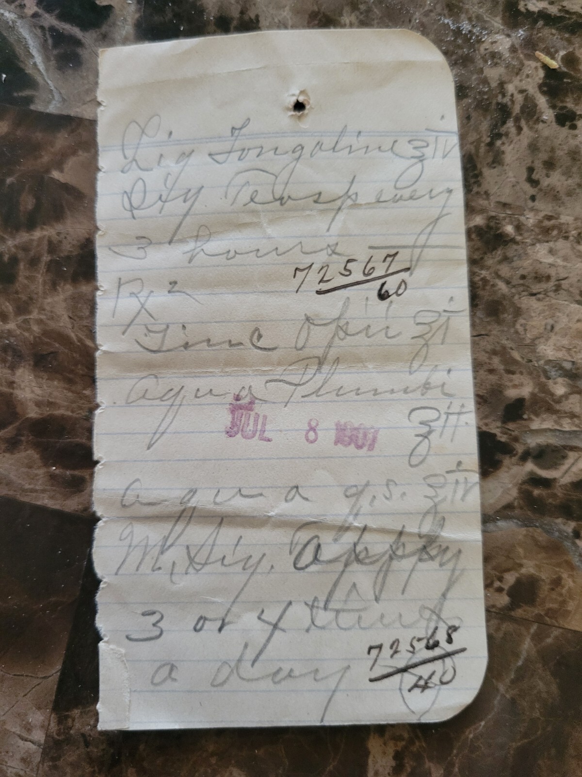 File box & 98 antique prescriptions (1907) – Opium, Ergot, Codeine & Anodyne