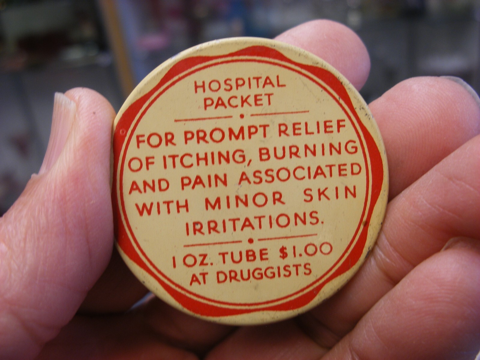 Antique Vtg Medical Dental Pharmacy – Derma Medicone Ointment Tin