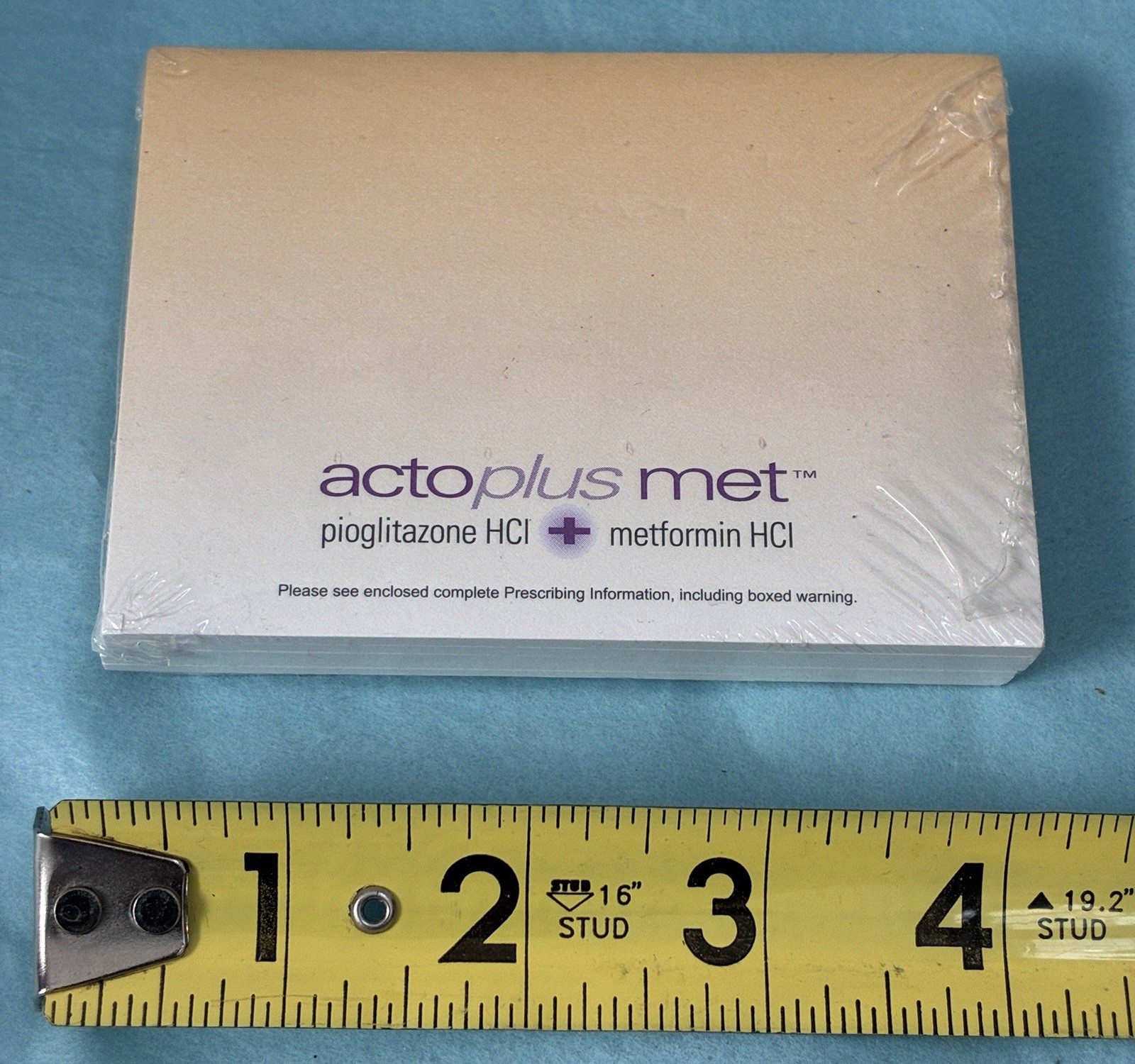 ACTOPLUS MET Drug Rep Pharmaceutical Collectible Memo Paper Note Pad SEALED