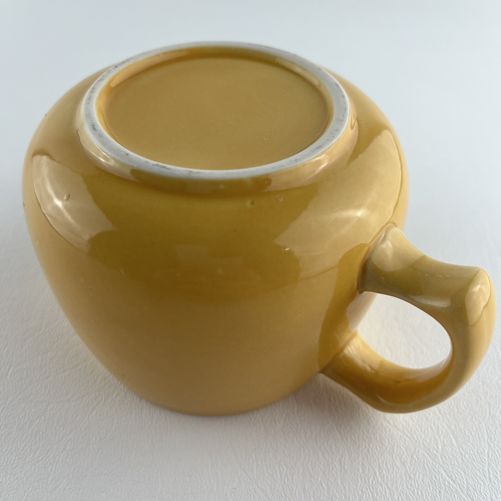Aricept Coffee Soup Cup Mug Yellow Drug Rep Pharmaceutical Collectible 12 ounce