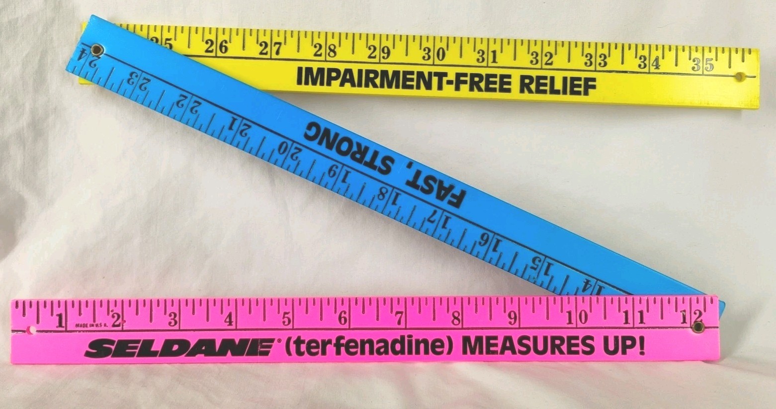 Seldane (Terfenadine) Measures Up! Pharmaceutical Drug Rep Yard Stick Rare