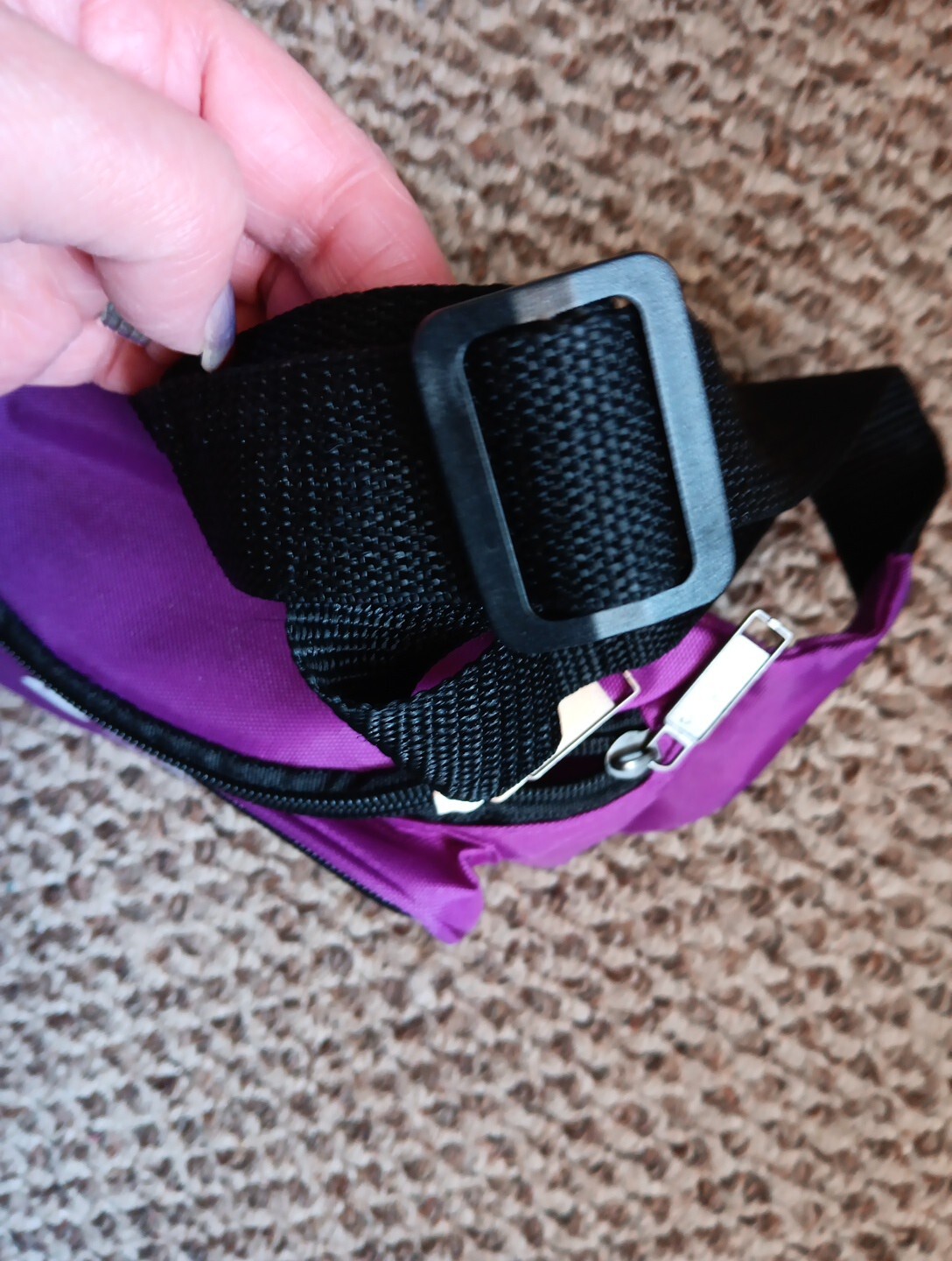 FOSRENOL Pharmaceutical Drug Rep. Advertising Purple Fanny pack 3 zip pockets
