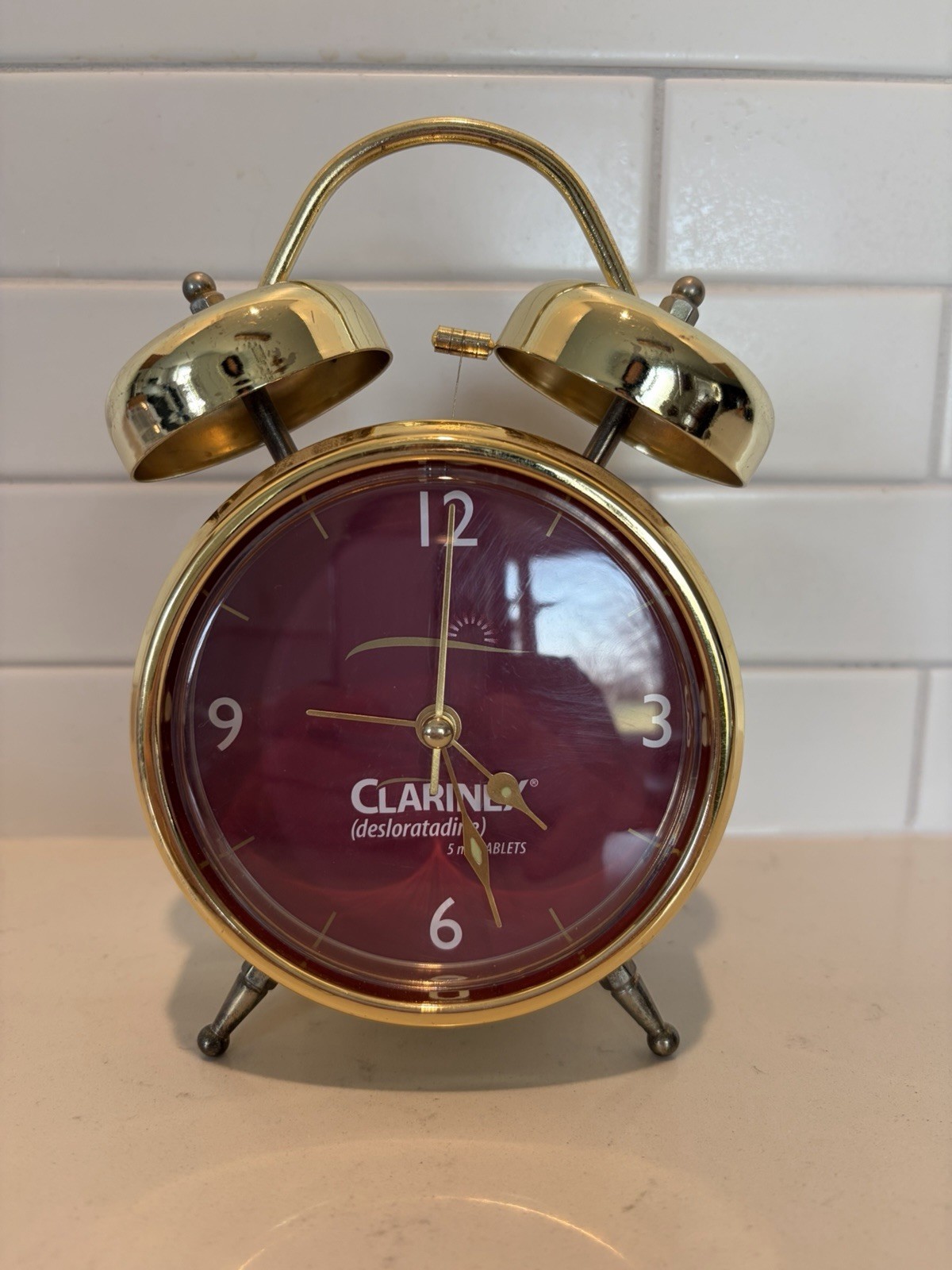 Clarinex Advertising pharmaceutical Clock–clock works-alarm Untested